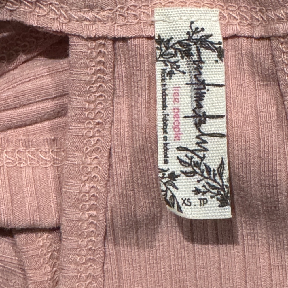 Pink Ribbed Thong Racerback Speed Dial Bodysuit NEW - Picture 7 of 7